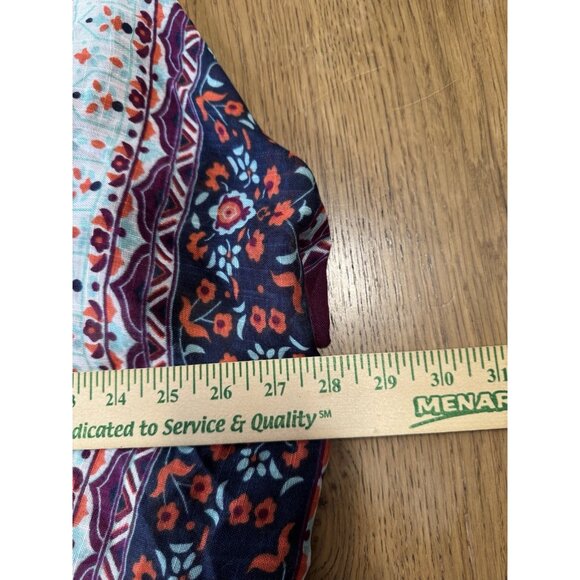 Breezy Lane Kimono Beach Cover-Up Shawl Handkerchief Wrap Poncho OS Hippie Boho - Picture 5 of 7